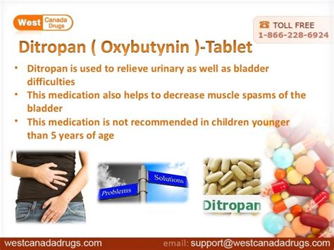 Use ditropan tablet to relieve bladder difficulties