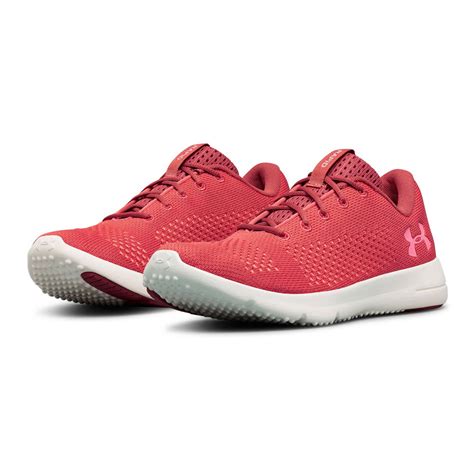 Under Armour Womens Rapid Running Shoes Trainers Sneakers Pink Red