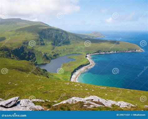 Northern Coastline on Achill Island, Ireland Stock Image - Image of ...