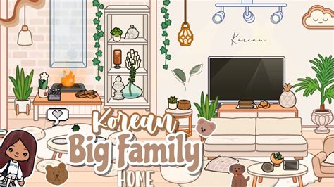 🧺Korean Big Family Home New Update [House Design] Toca Boca🧸 ...