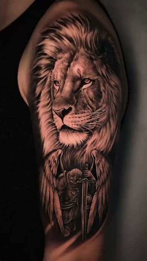 Lion tattoo idea | Lion tattoo, Lion forearm tattoos, Lion tattoo design