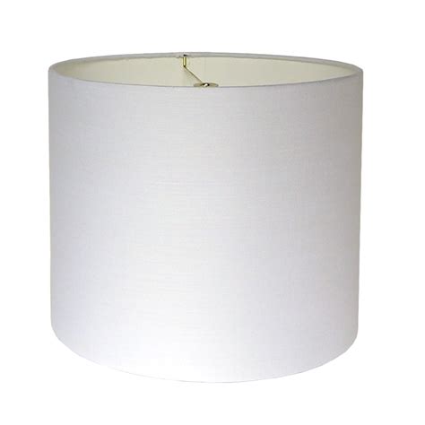 White Linen Lamp Shade | Chairish