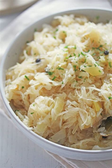 Learn how to cook sauerkraut. A simple, quick German sauerkraut recipe ...