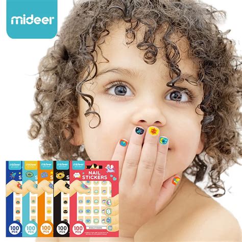 Mideer Children Nail Stickers Cute Girl Cartoon Waterproof Sticker ...