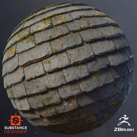 ArtStation - Stone Slate Shingles