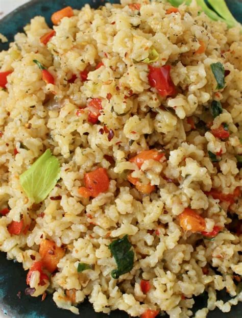 Vegetable Rice Pilaf Recipe • Veggie Society