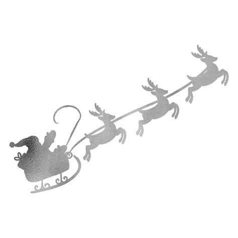 Santa Claus Flying With Deers 32752910 PNG