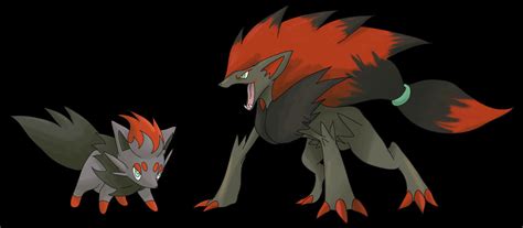 Zorua and Zoroark by shinyscyther on DeviantArt