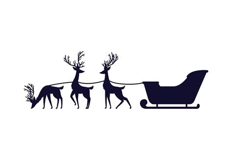 santa sleigh design 4429495 Vector Art at Vecteezy