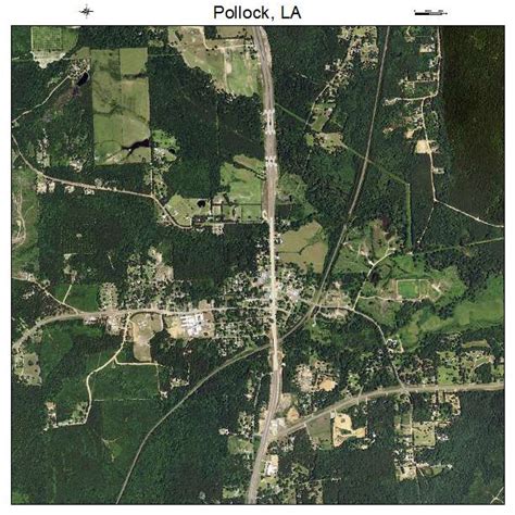 Aerial Photography Map of Pollock, LA Louisiana