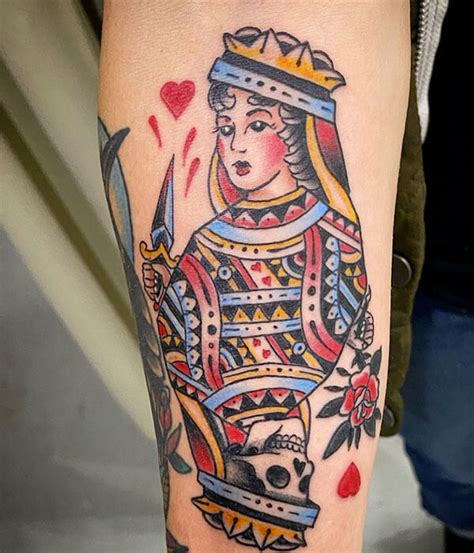 25+ Fantastic Queen Of Hearts Tattoos Ideas and Designs