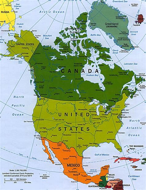 North America Map Countries