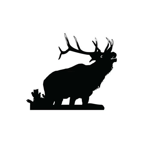 Bugling Elk Silhouette Decal Bugling Bull Elk Sticker 7108 - Etsy