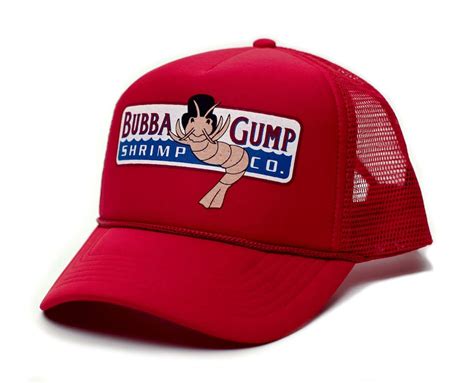 Custom Bubba Gump Shrimp Co. Printed Unisex Adult Truckers Hat Cap Red ...