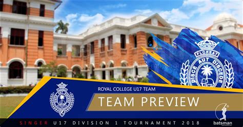 Royal College, Colombo Under 17 Division 1 - Team Preview | Batsman ...