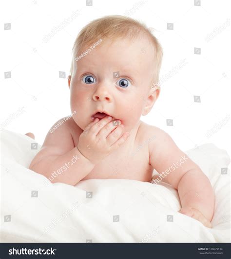 Surprised Baby Isolated On White Stock Photo 128679134 | Shutterstock