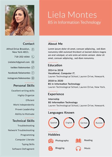 Free Graduate Cv Template Download - PRINTABLE TEMPLATES