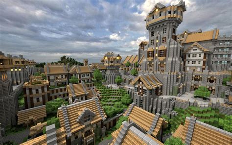 Build Minecraft Village - 1680x1050 - Download HD Wallpaper - WallpaperTip