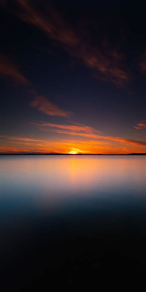 1440x2880 Lake Sunset Wallpaper