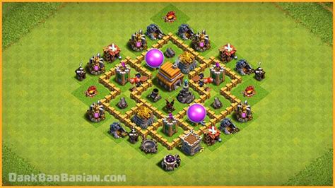 THE BEST TH5 HYBRID/TROPHY Base 2021!! COC Town Hall 5 (TH5) Trophy ...