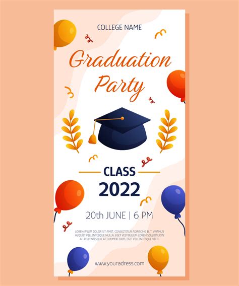 Graduation Invitation Vector Art, Icons, and Graphics for Free Download