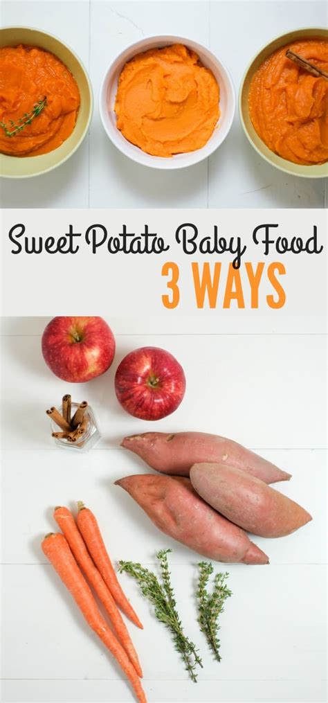 Sweet Potato Baby Food 3 Ways - Super Healthy Kids