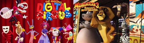 The amazing digital circus x Madagascar 3 by Sonichanazuki on DeviantArt