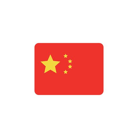 Chinese flag icon. Vector. 5882923 Vector Art at Vecteezy