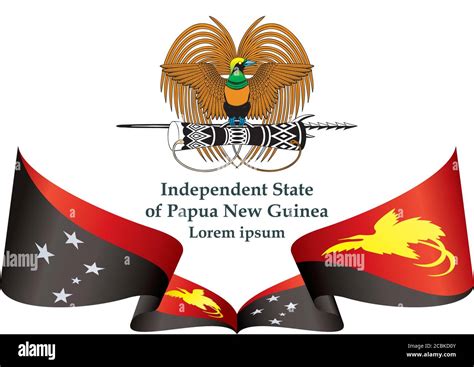 Flag of Papua New Guinea, Independent State of Papua New Guinea ...