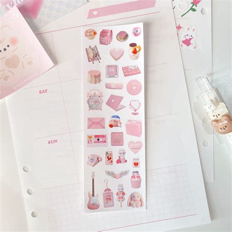 PNG Stickers Cute Stickers Journal Stationery Kpop - Etsy