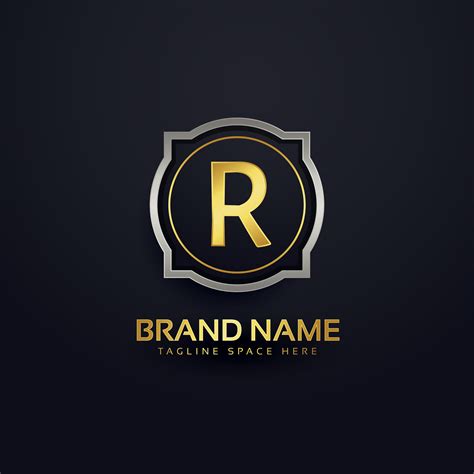 Logo R : Letter r logo | Premium Vector : Personal logo design font ...