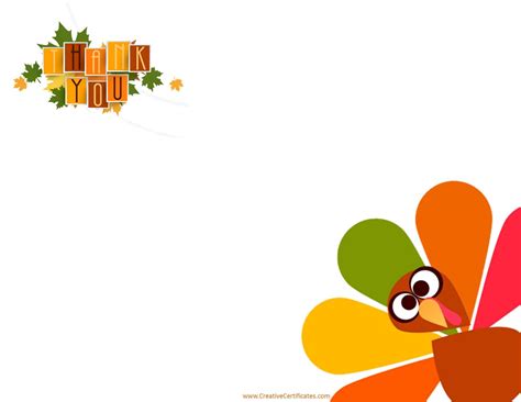 Free Thanksgiving Border Templates - Customizable & Printable