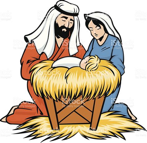 mary joseph and baby jesus clipart - Clipground