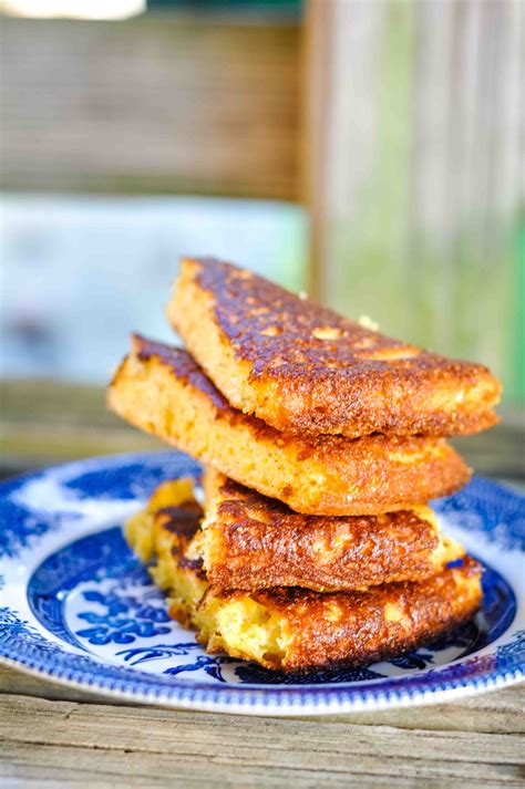 Crispy Fried Cornbread Recipe | Deporecipe.co