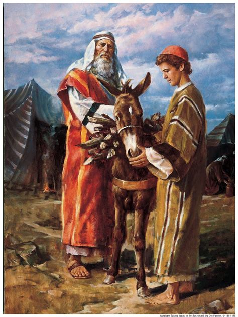 Abraham Isaac Sacrifice Mormon | Bible art, Bible pictures, Biblical art