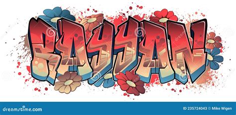 Graffiti Styled Name Design - Raven Vector Illustration | CartoonDealer ...