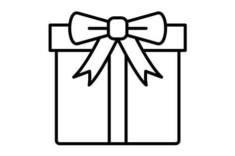 Gift Box Outline Icon Graphic by Maan Icons · Creative Fabrica