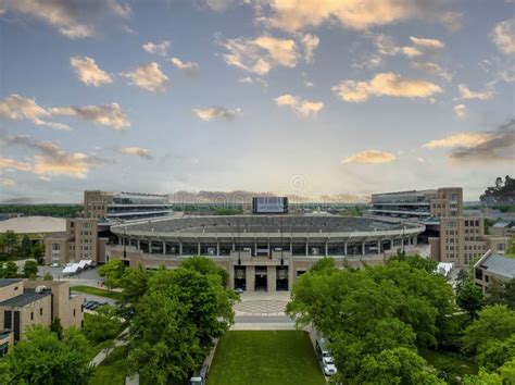 Aerial View of Notre Dame Stadium Editorial Photo - Image of aerospace ...