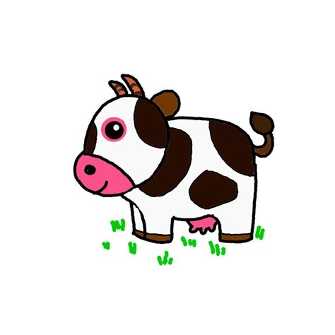 How to Draw a Cow - Step by Step Easy Drawing Guides - Drawing Howtos