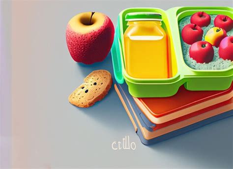 Premium Photo | School lunch box