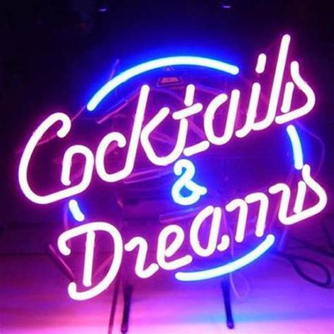 small neon bar signs