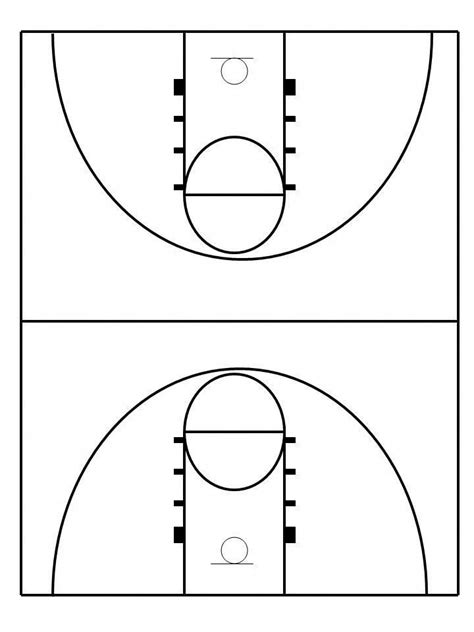 Printable Basketball Court Layouts