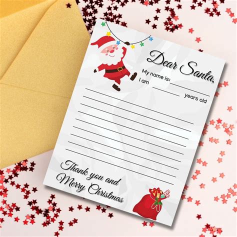 Printable Santa Claus Letter Template , Letter to Santa Claus Usps ...