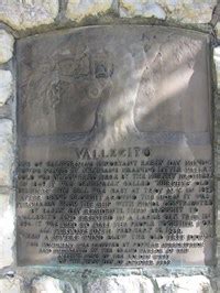 Vallecito - Vallecito, CA - California Historical Markers on Waymarking.com