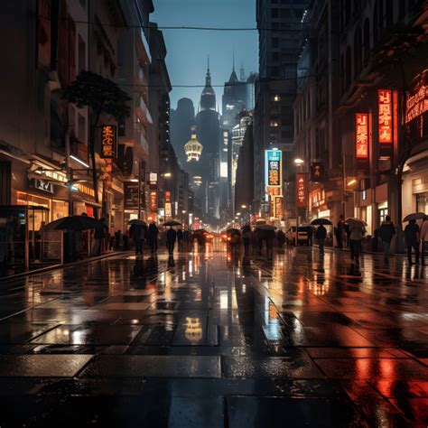 Rainy cityscape at night - Impossible Images - Unique stock images for ...