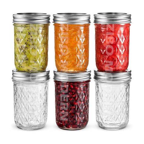 Wholesale 8 Oz Mason Jars Canning Jars Jelly Jars with Regular Lids and ...