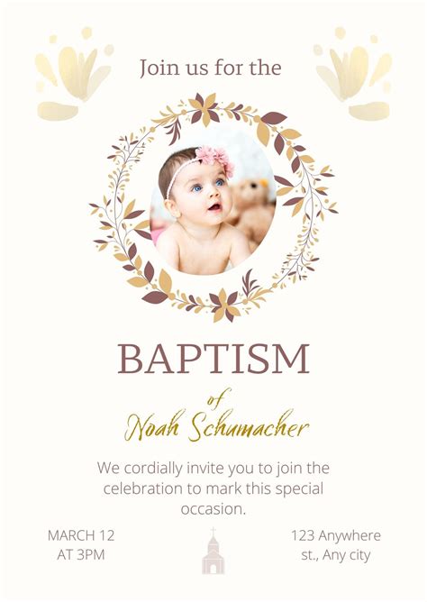 Baptism Invitation Background