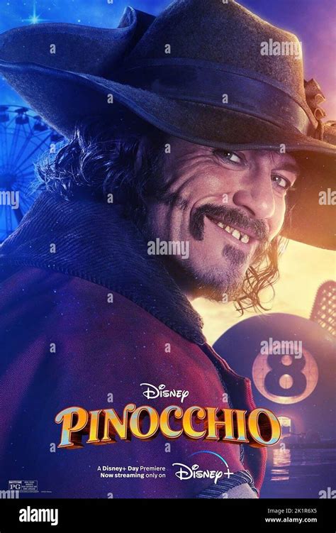 PINOCCHIO, US character poster, Luke Evans as Coachman, 2022. © Walt ...