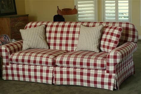 Custom Slipcovers by Shelley: Country Family Room slipcovers