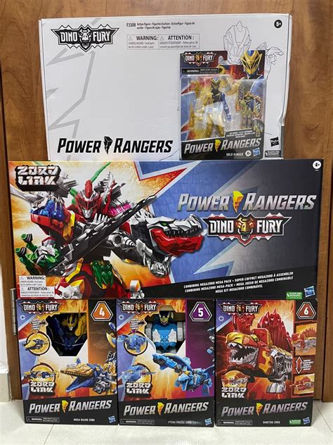 Power Rangers Dino Fury Zords and Rangers collection, Hobbies & Toys ...